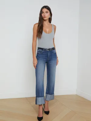 Leighton Cropped Cuffed Jean