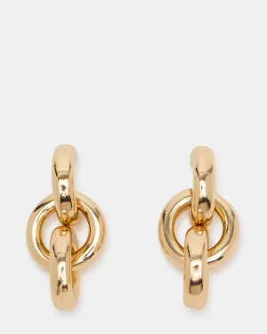 LOCK DROP EARRINGS GOLD