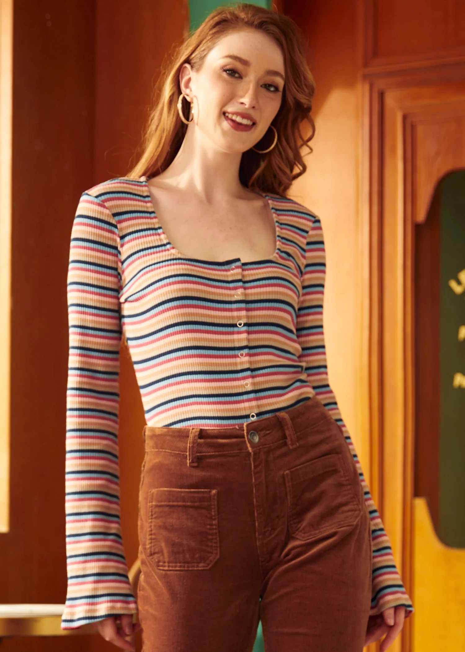 Lost in Love Bell Sleeve Top