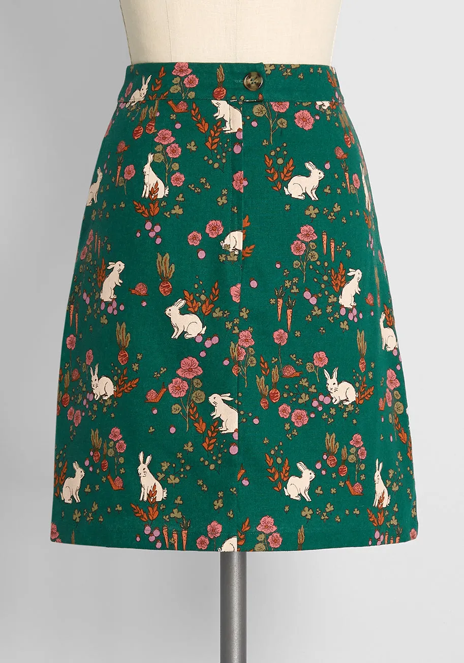 ModCloth x Princess Highway Bunny Harvest Mini Skirt