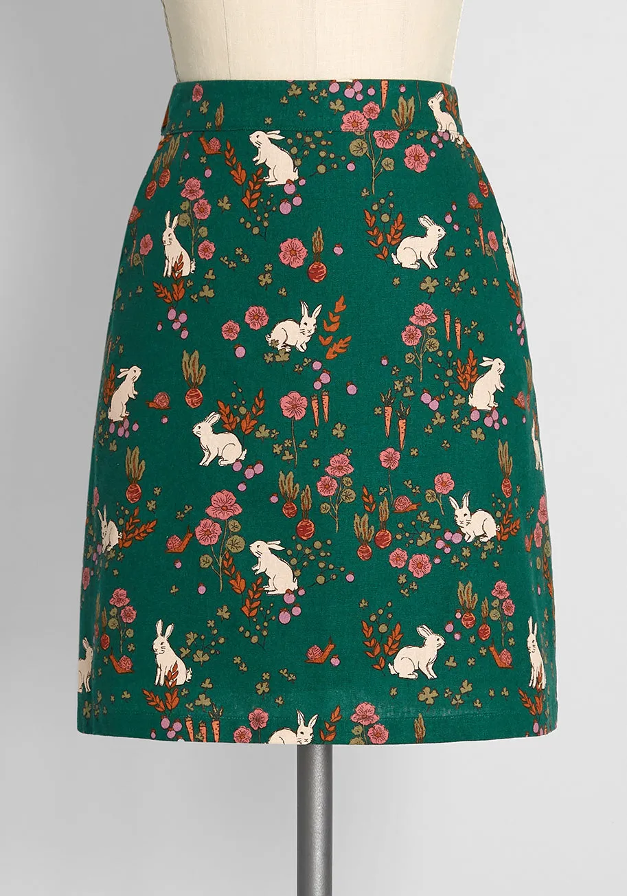 ModCloth x Princess Highway Bunny Harvest Mini Skirt