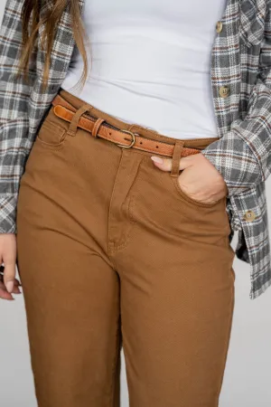Monae BedStu Tan Rustic Belt