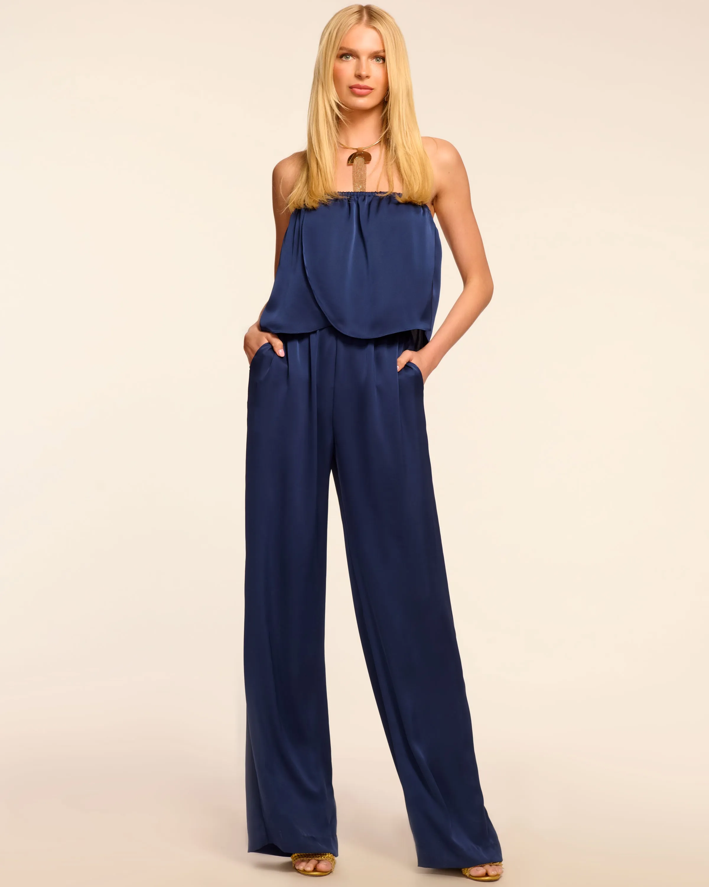 Montse Strapless Wide Leg Jumpsuit