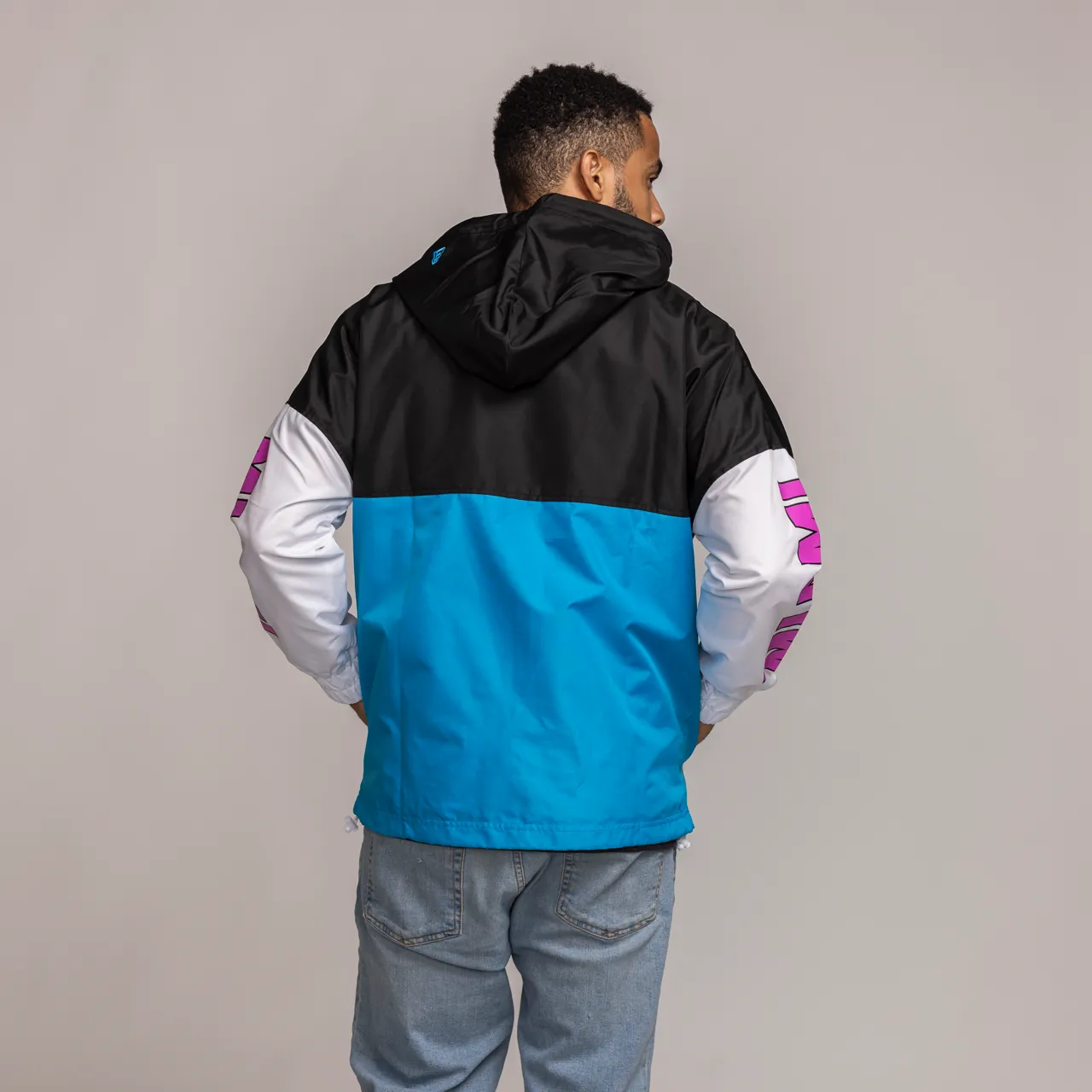 New Era Miami HEAT Original Vice Color Block Windbreaker