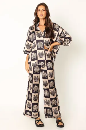 Oceania Pant Set - Black