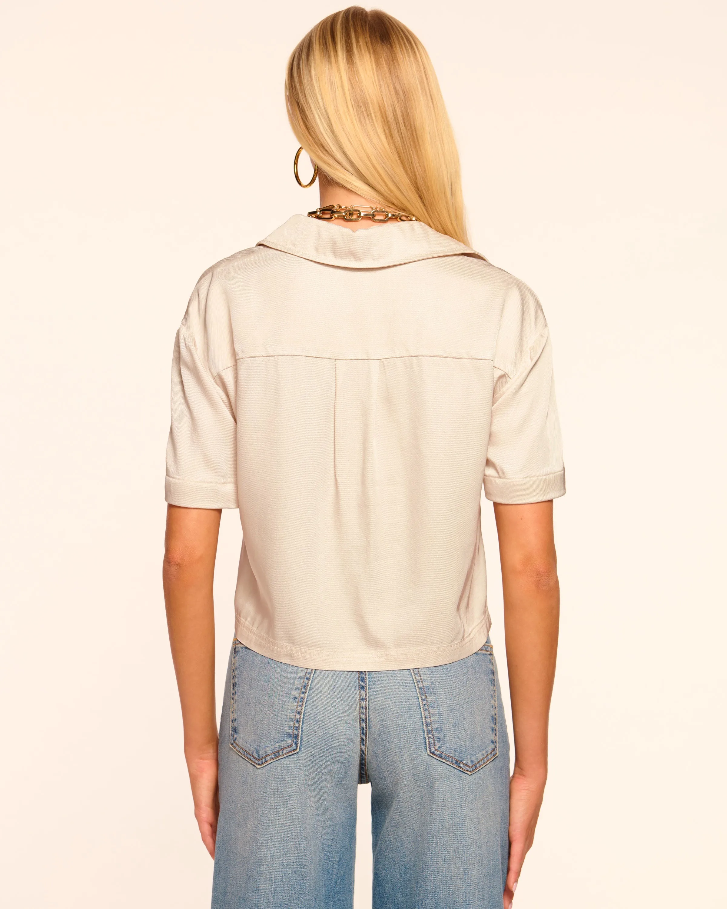 Ophelia Button Down Short Sleeve Top