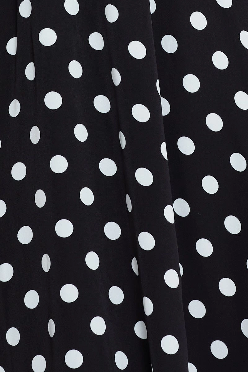 Polka Dot Max Dress Long Sleeve