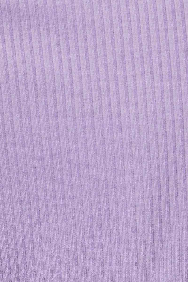 Purple Tie Back Top Cut Out