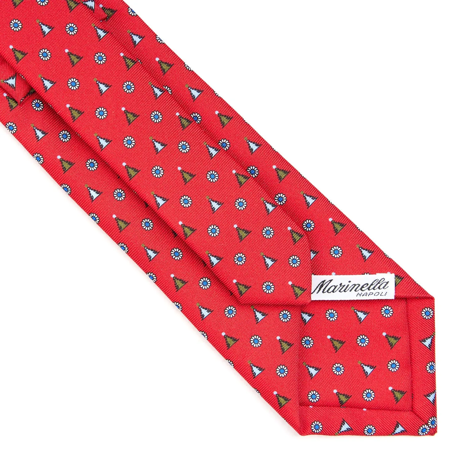 RED SARTORIAL HOLIDAY SILK TIE