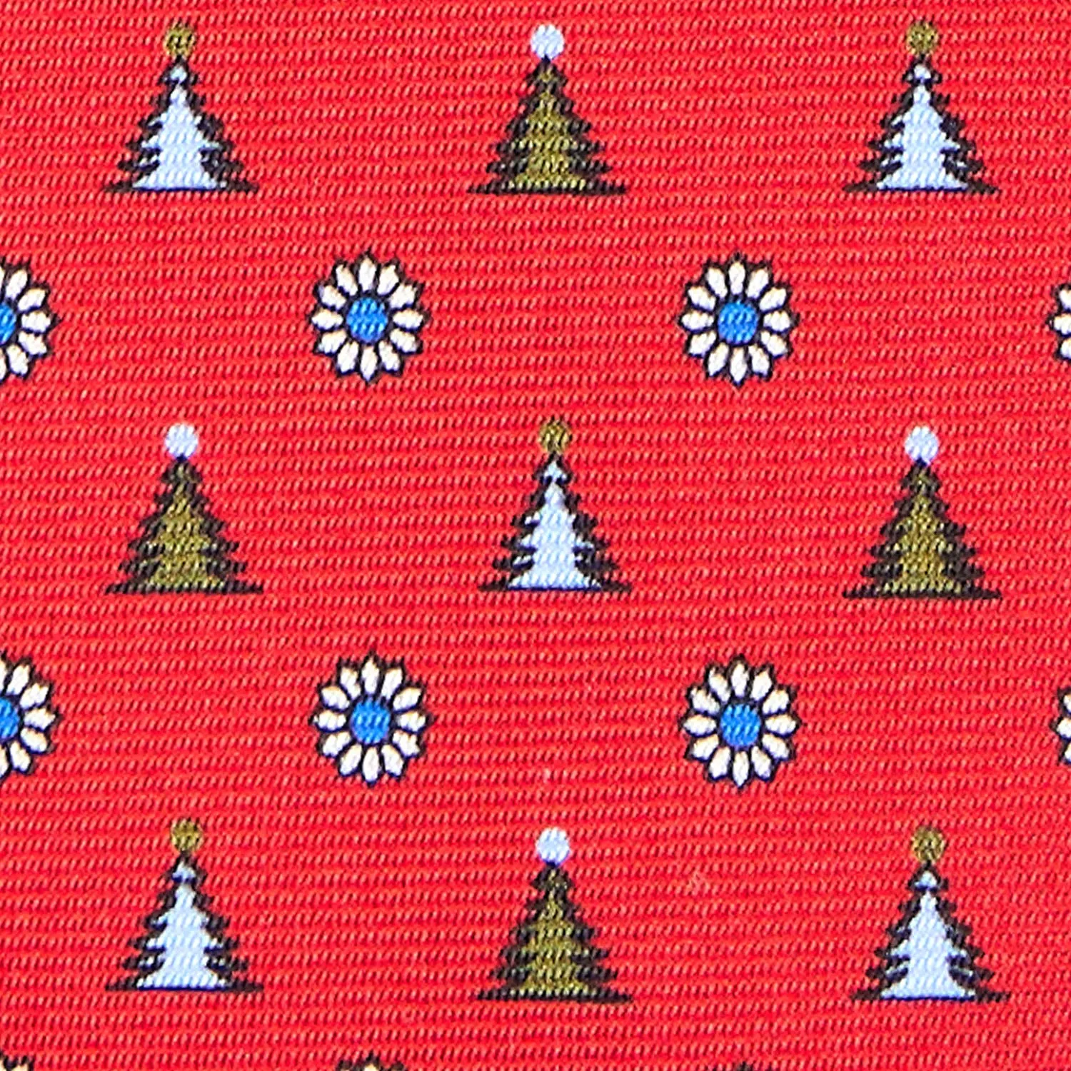 RED SARTORIAL HOLIDAY SILK TIE