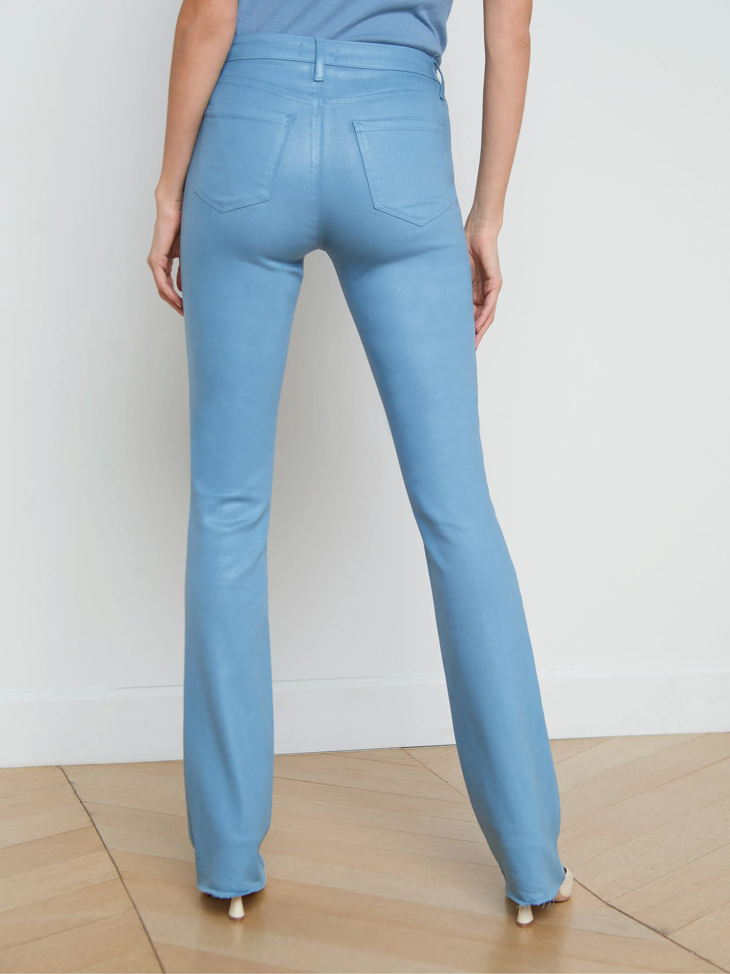 Ruth Coated Straight-Leg Jean