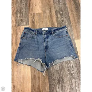 Shorts By Abercrombie And Fitch In Blue Denim, Size: 14/32