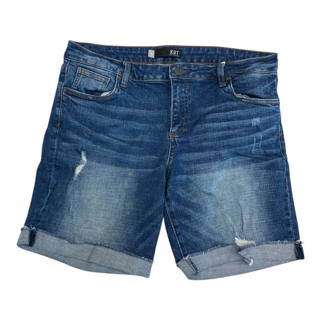 Shorts By Kut In Blue Denim, Size:14