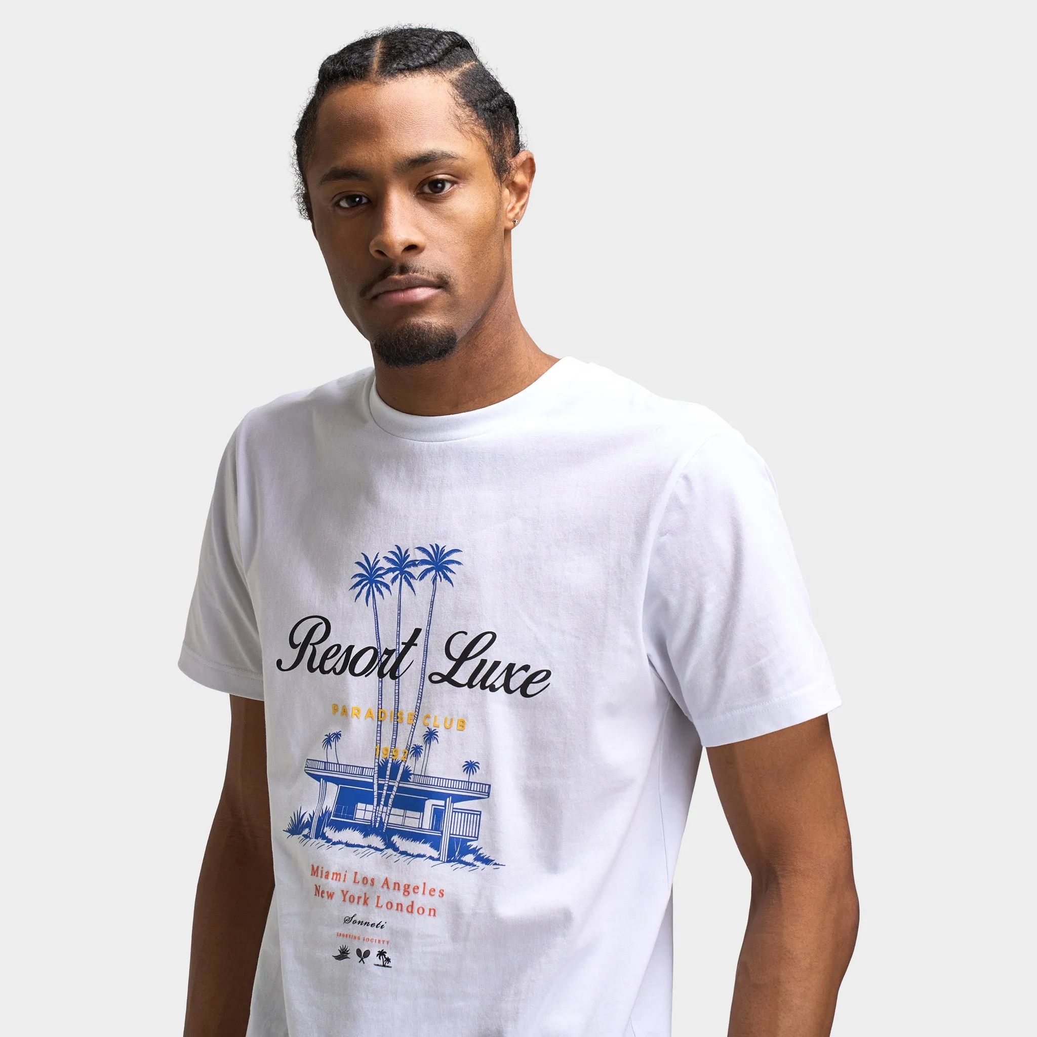 Sonneti Resort Graphic T-Shirt / Optic White