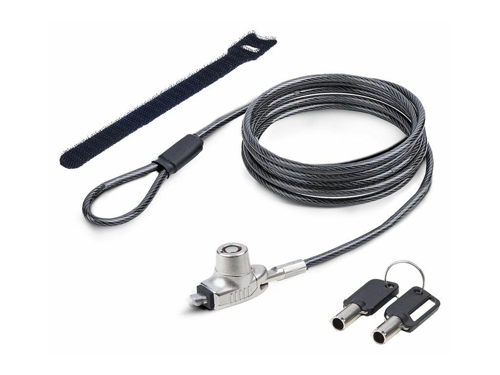 StarTech.com Slim Lock Noble Wedge Slot Compatible, 6.6ft Locking Cable - Security cable lock - anti-theft - 6.6 ft SNBLK-LAPTOP-LOCK