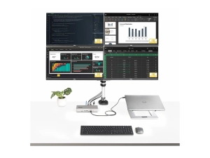 StarTech.com Thunderbolt 4 Multi-Display Docking Station, Quad/Triple/Dual Monitor Dock, 2x HDMI/2x DisplayPort, 7x USB Hub, 132N-TB4USB4DOCK