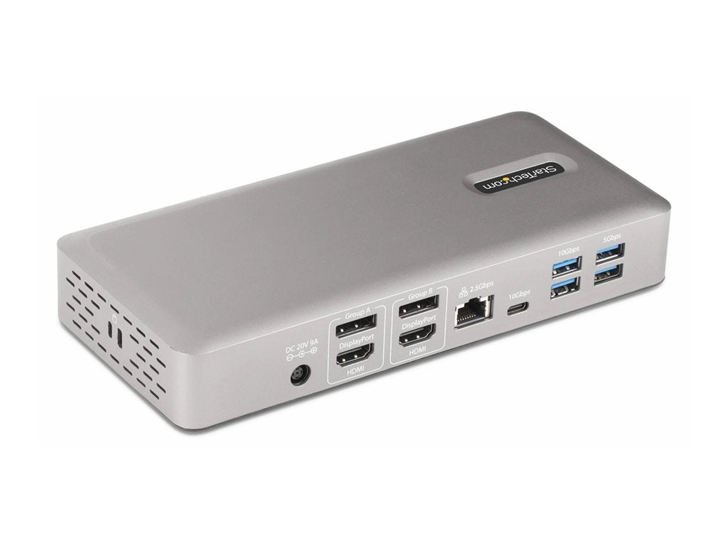 StarTech.com Thunderbolt 4 Multi-Display Docking Station, Quad/Triple/Dual Monitor Dock, 2x HDMI/2x DisplayPort, 7x USB Hub, 132N-TB4USB4DOCK