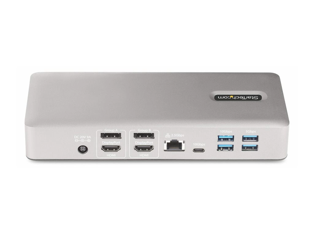 StarTech.com Thunderbolt 4 Multi-Display Docking Station, Quad/Triple/Dual Monitor Dock, 2x HDMI/2x DisplayPort, 7x USB Hub, 132N-TB4USB4DOCK