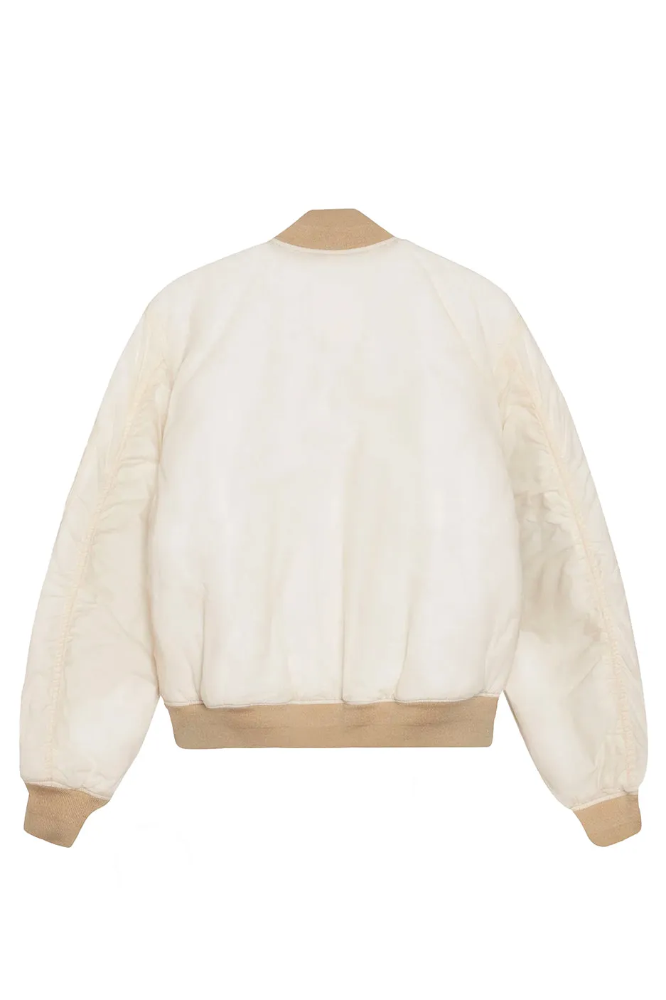 Stussy Waxed Quilted Bomber 'Cream'