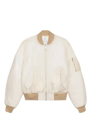Stussy Waxed Quilted Bomber 'Cream'