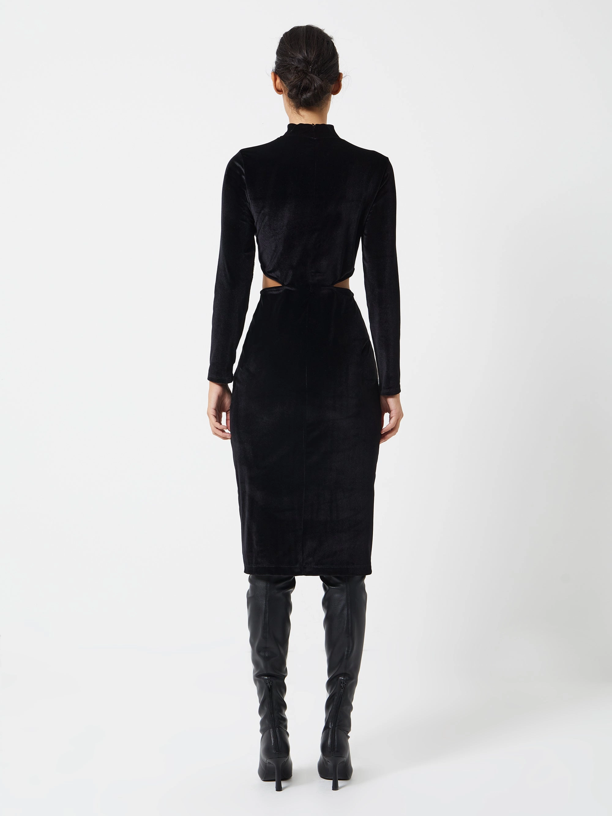 Sula Velvet Jersey Cut Out Dress