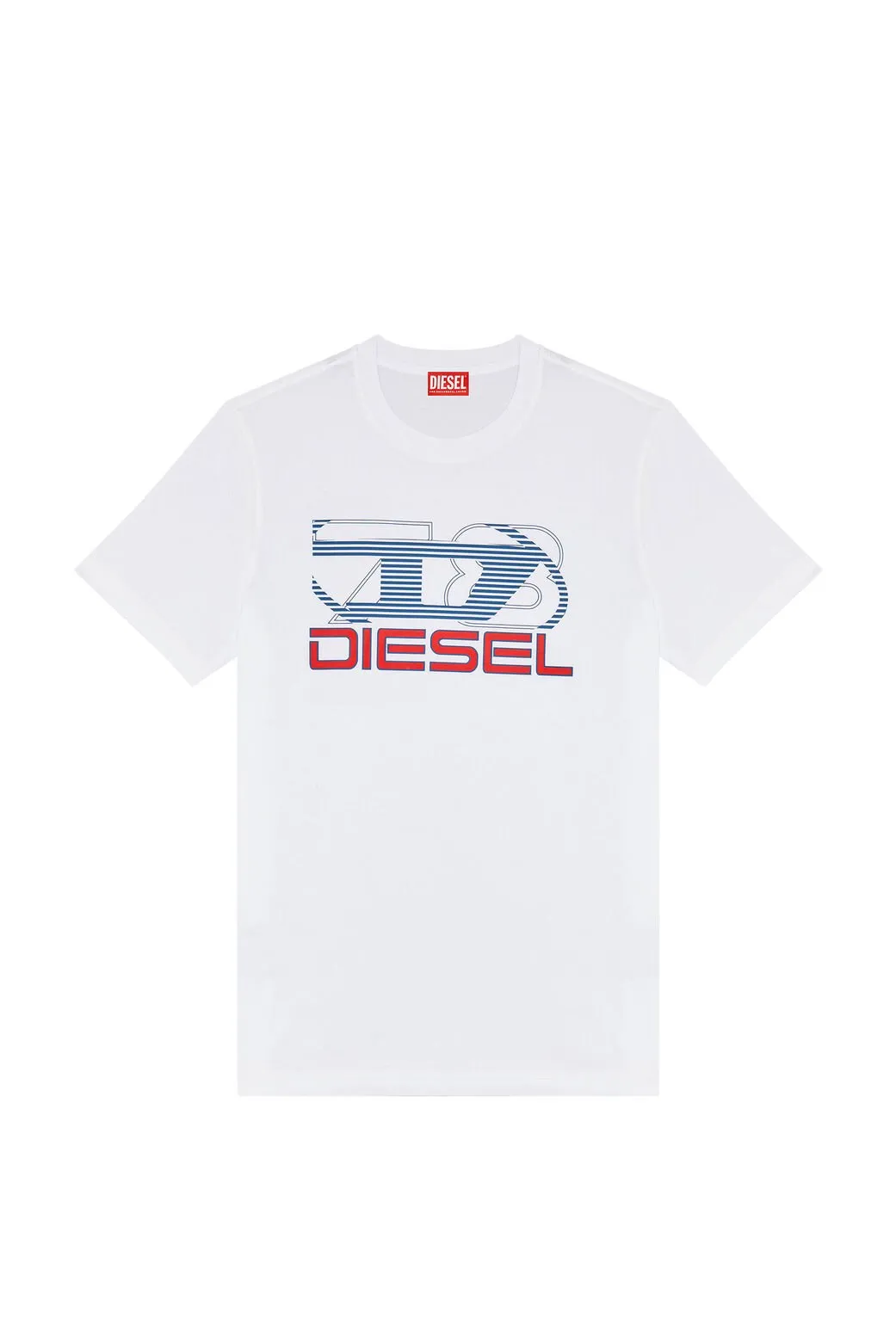 T-Diegor-K74 T-shirt with Oval D 78 print WHITE