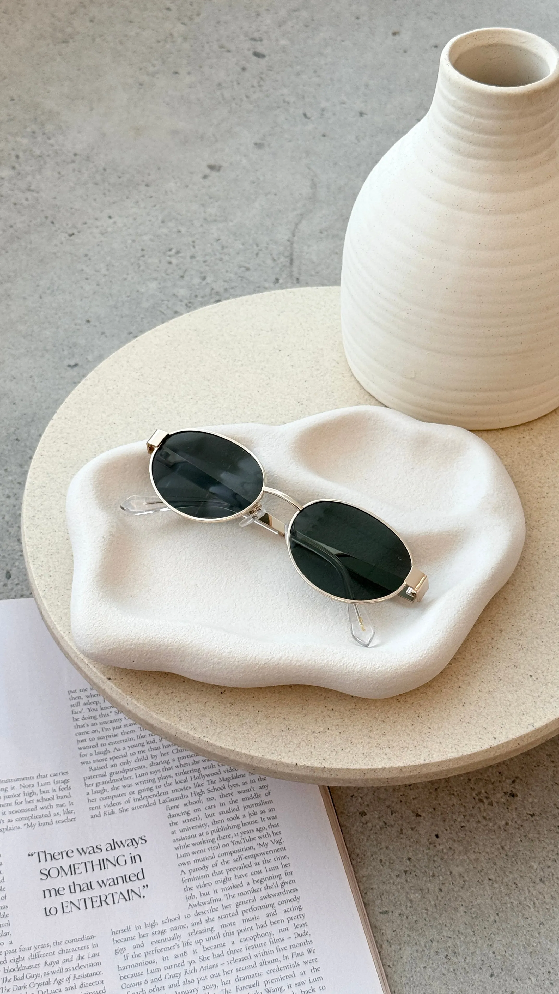 The Evangelista Sunglasses - Gold / Green
