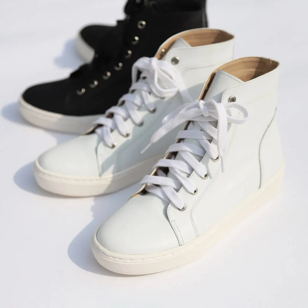 *UK size 2.5 - ALANGA - white, 3cm heels
