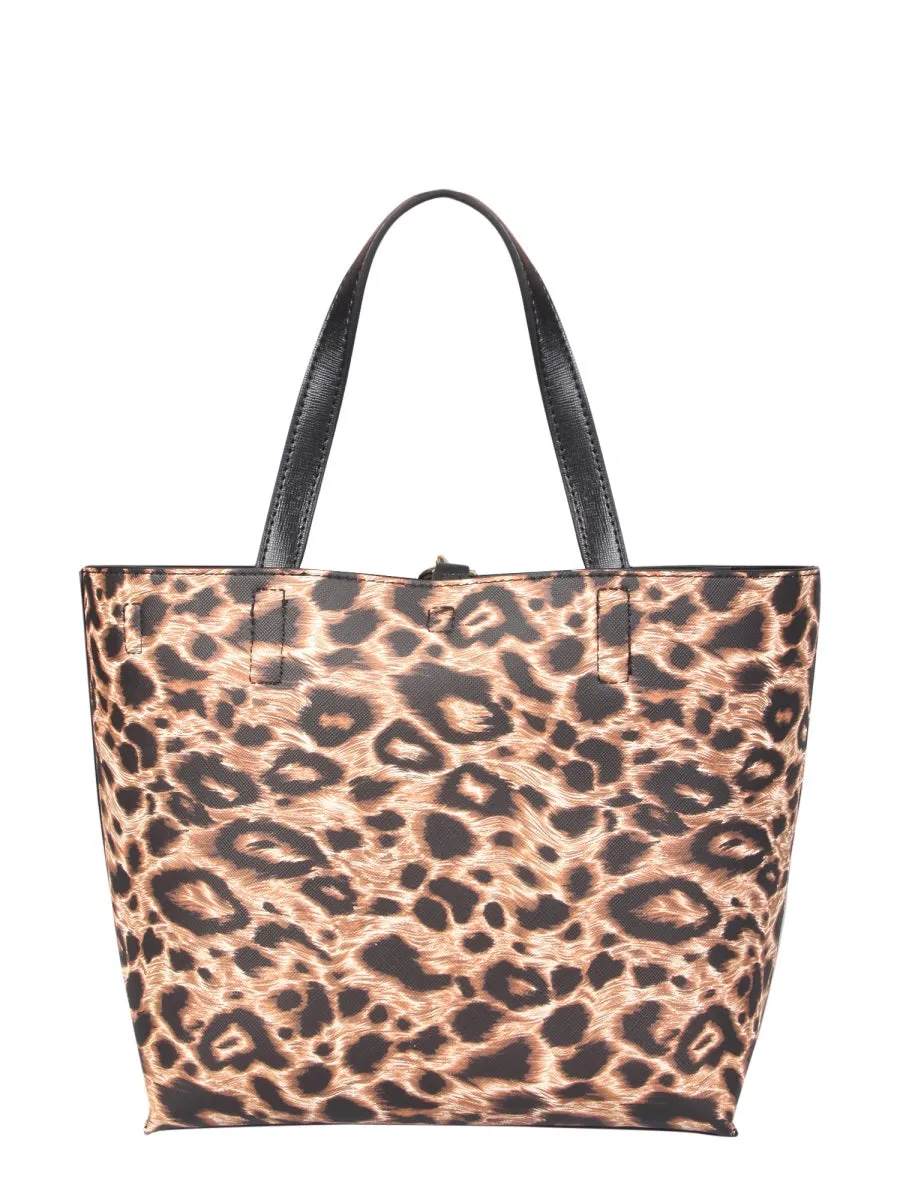 Versace Jeans Couture Animal Printed Reversible Tote Bag
