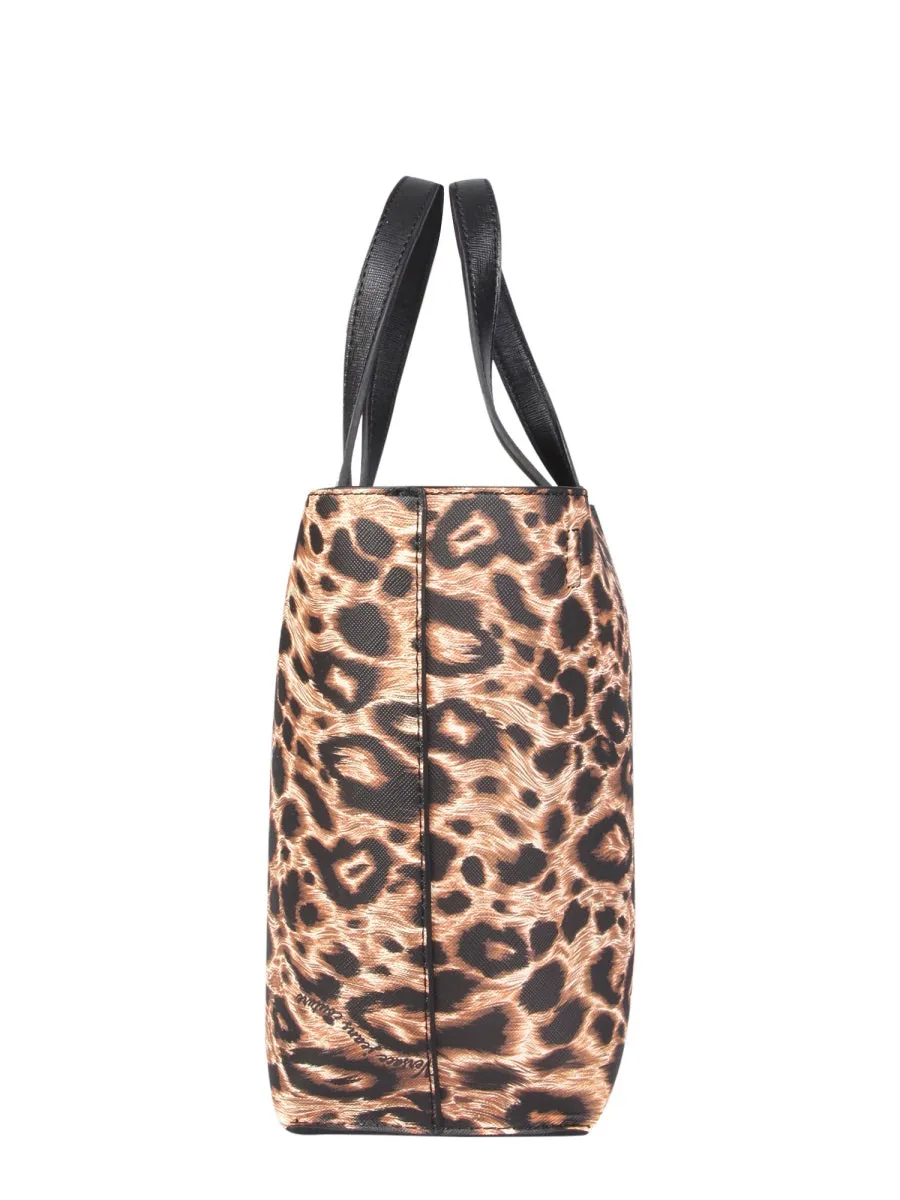 Versace Jeans Couture Animal Printed Reversible Tote Bag