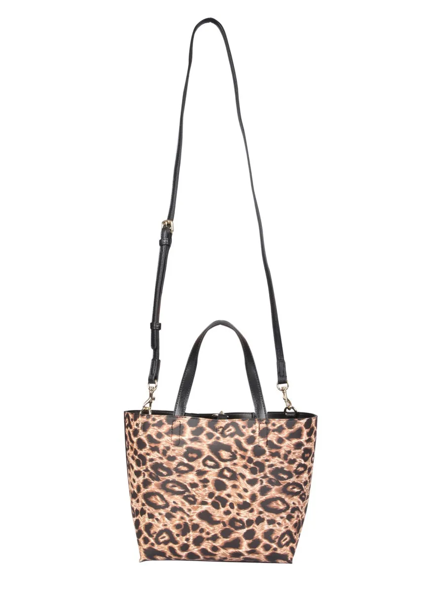 Versace Jeans Couture Animal Printed Reversible Tote Bag