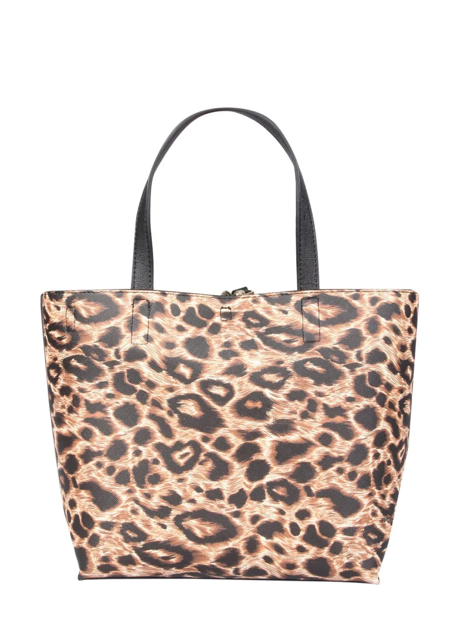 Versace Jeans Couture Animal Printed Reversible Tote Bag