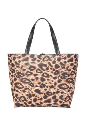 Versace Jeans Couture Animal Printed Reversible Tote Bag