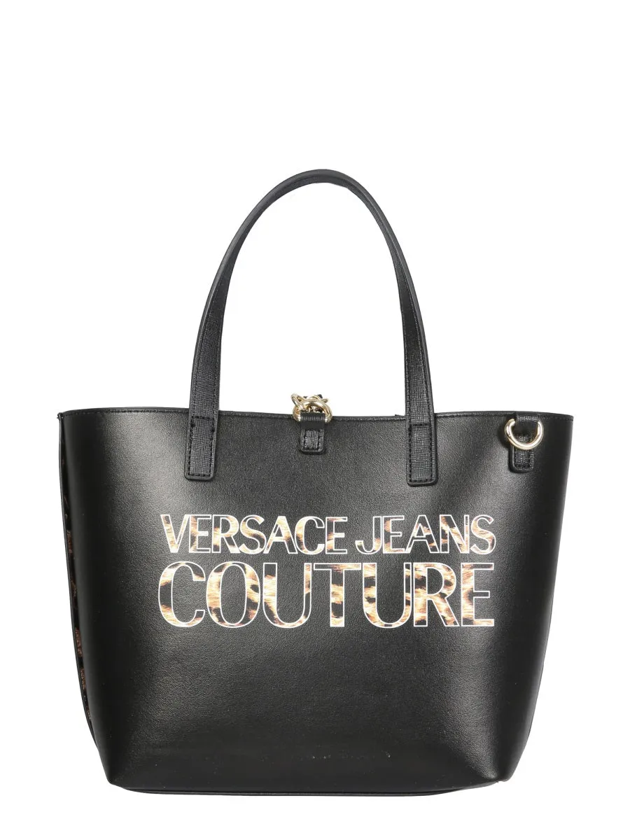 Versace Jeans Couture Animal Printed Reversible Tote Bag