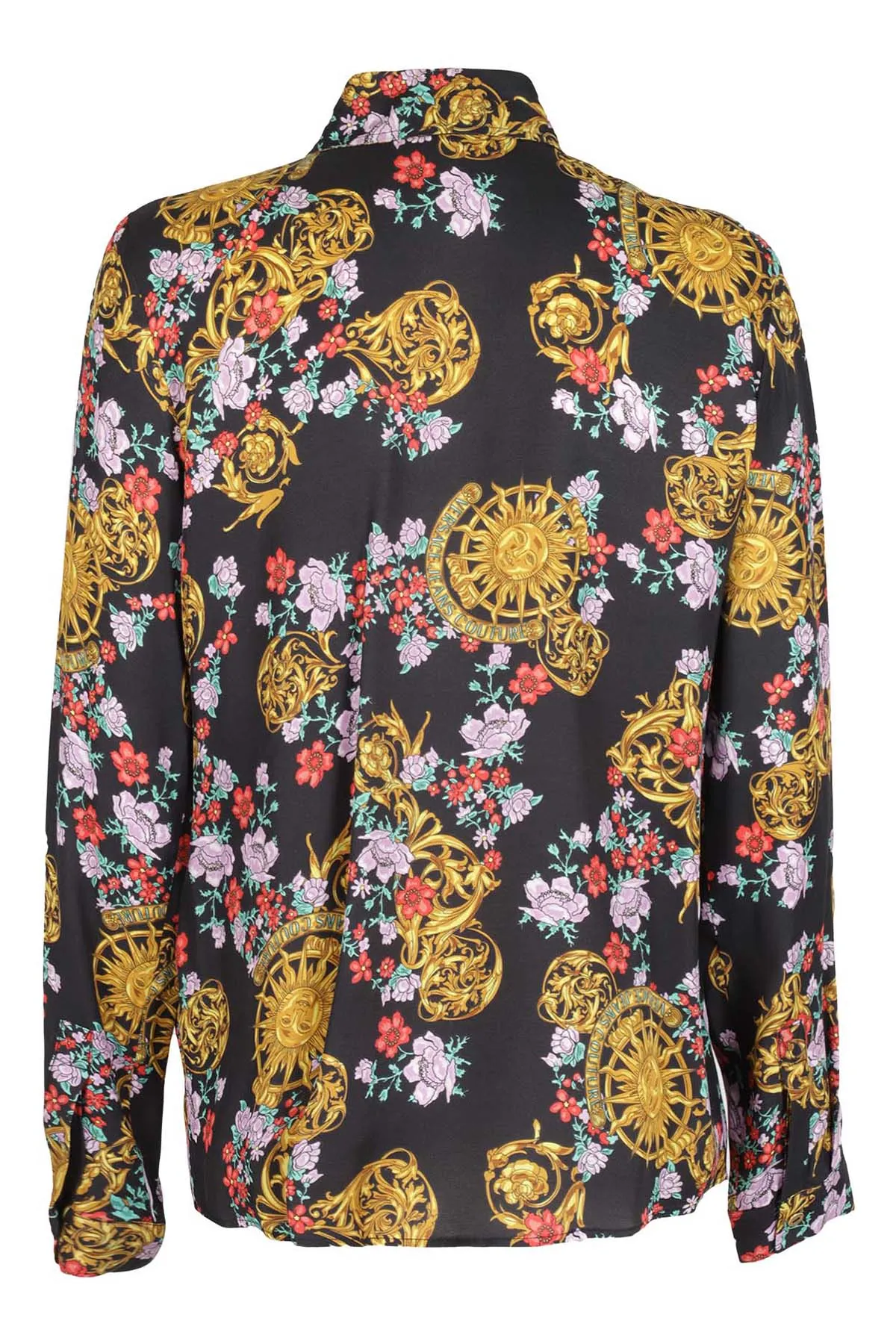 Versace Jeans Couture Baroque Printed Long-Sleeved Shirt