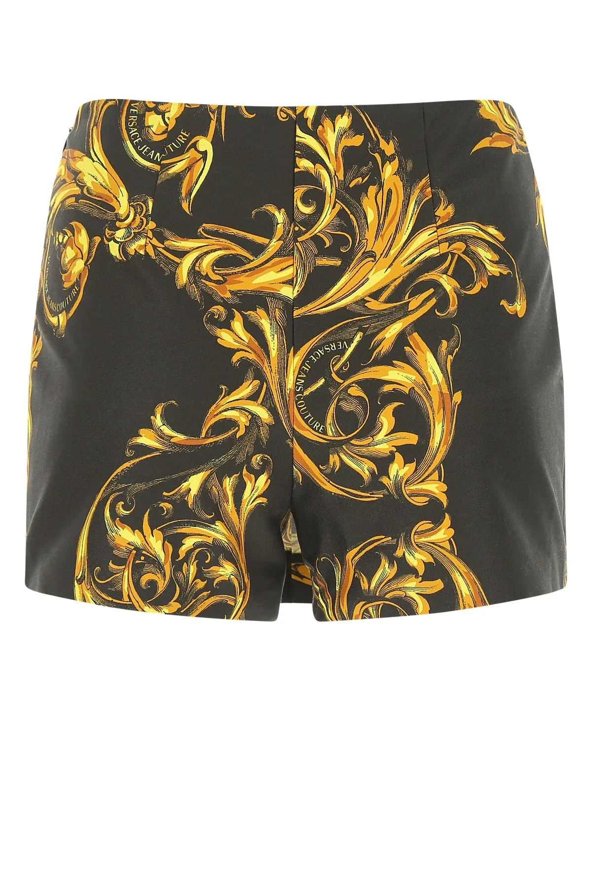 Versace Jeans Couture Baroque Printed Pleated Shorts