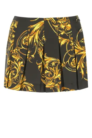 Versace Jeans Couture Baroque Printed Pleated Shorts