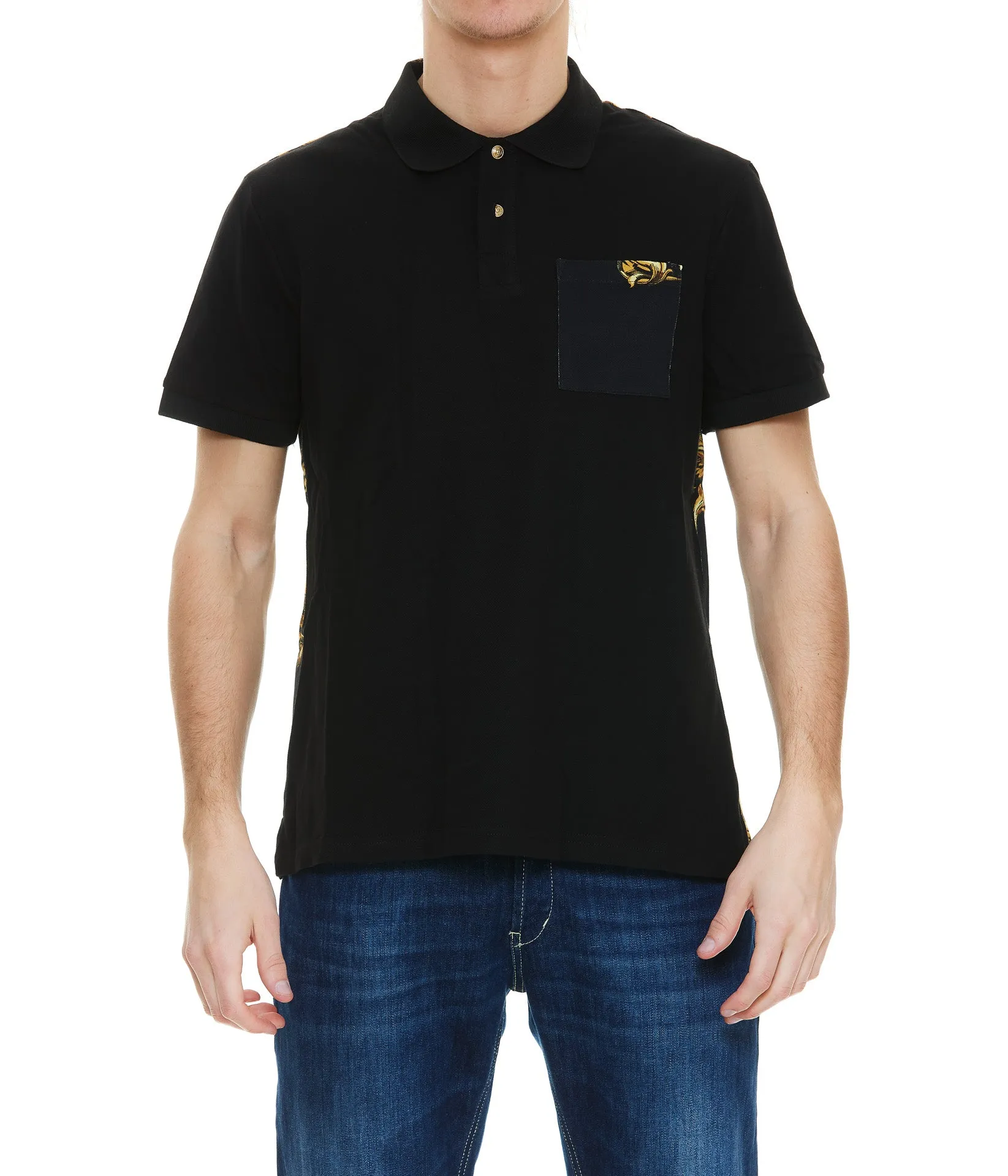 Versace Jeans Couture Baroque Printed Polo Shirt