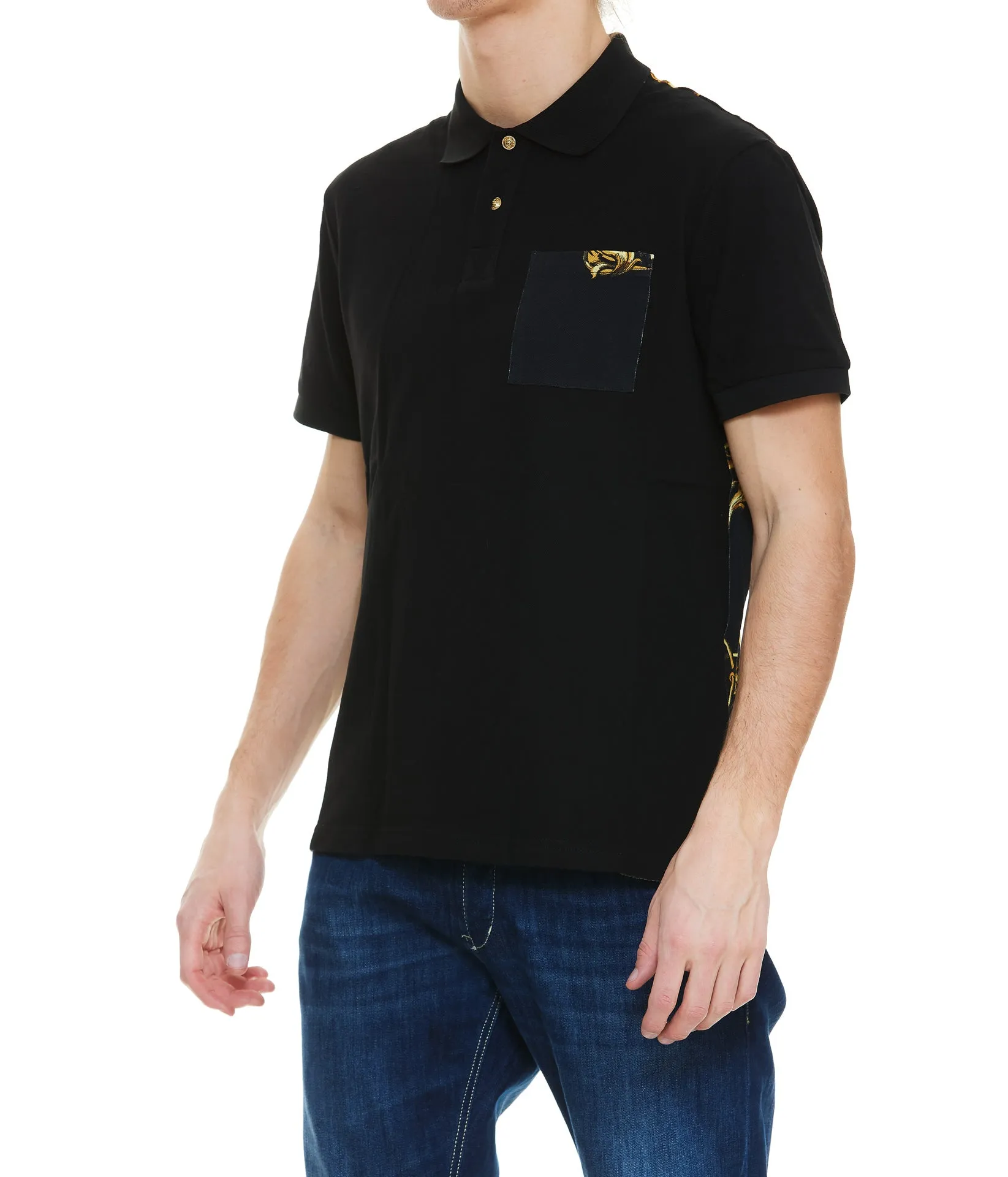 Versace Jeans Couture Baroque Printed Polo Shirt