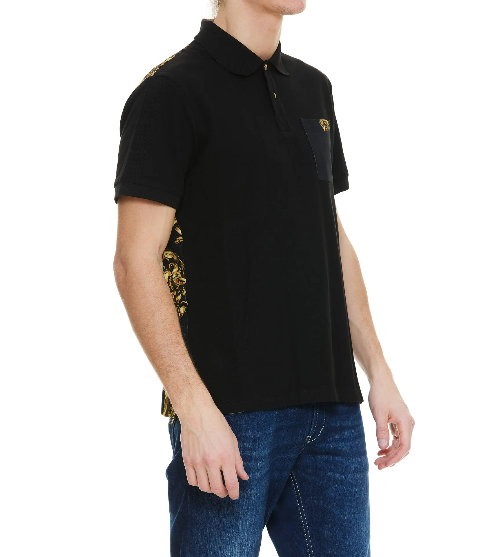 Versace Jeans Couture Baroque Printed Polo Shirt