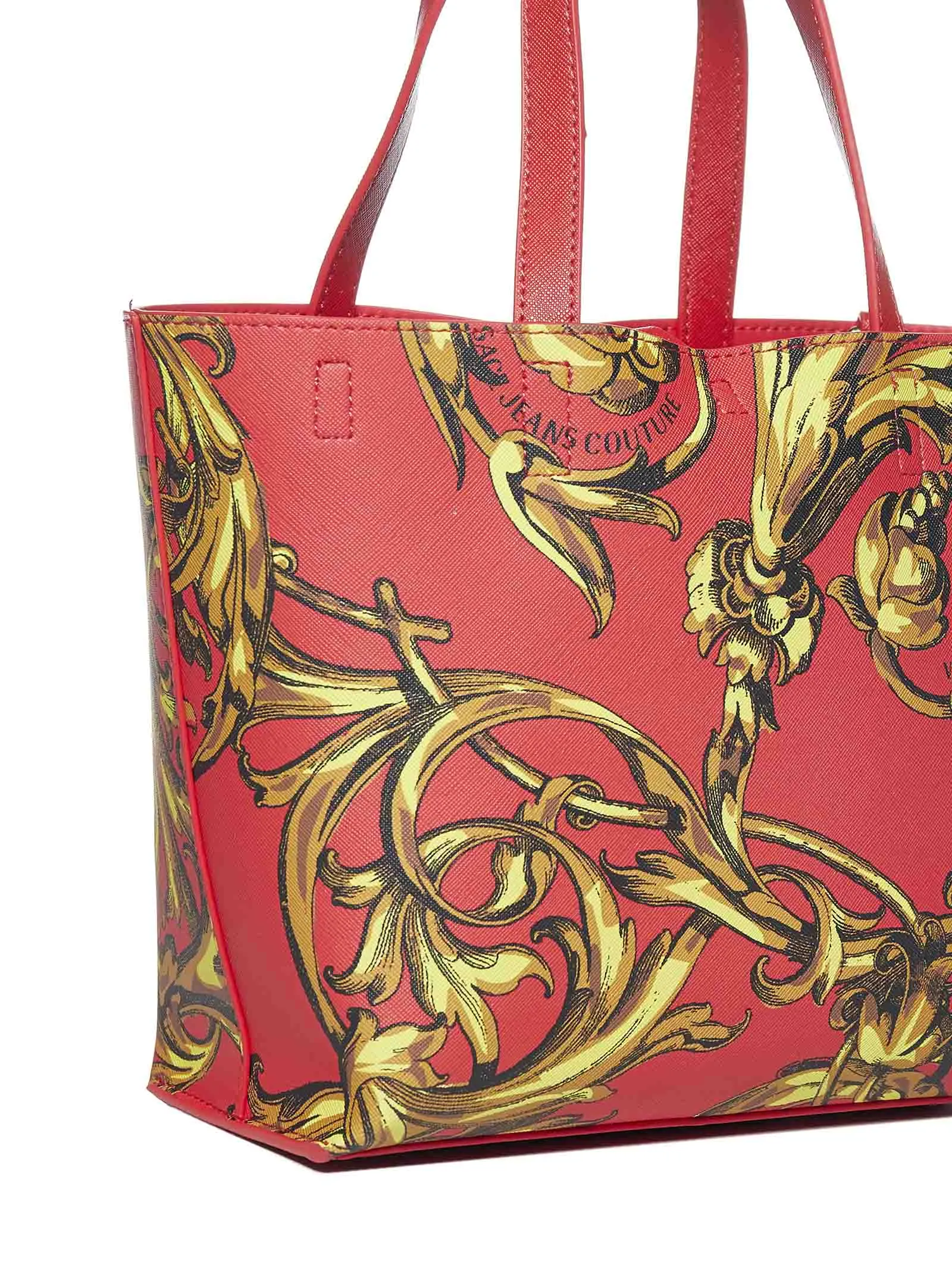 Versace Jeans Couture Baroque Printed Top Handle Bag