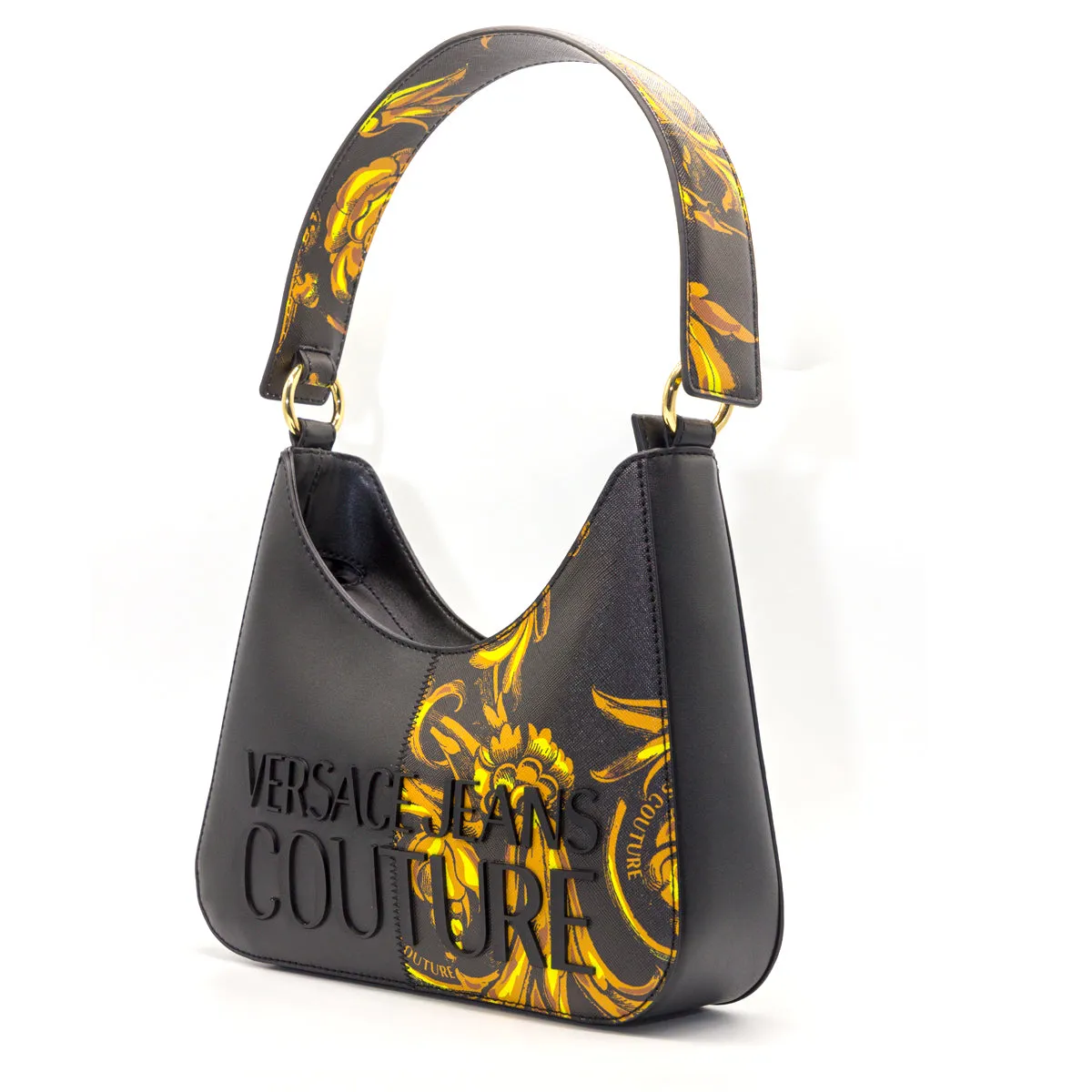 Versace Jeans Couture Baroque Printed Zipped Shoulder Bag