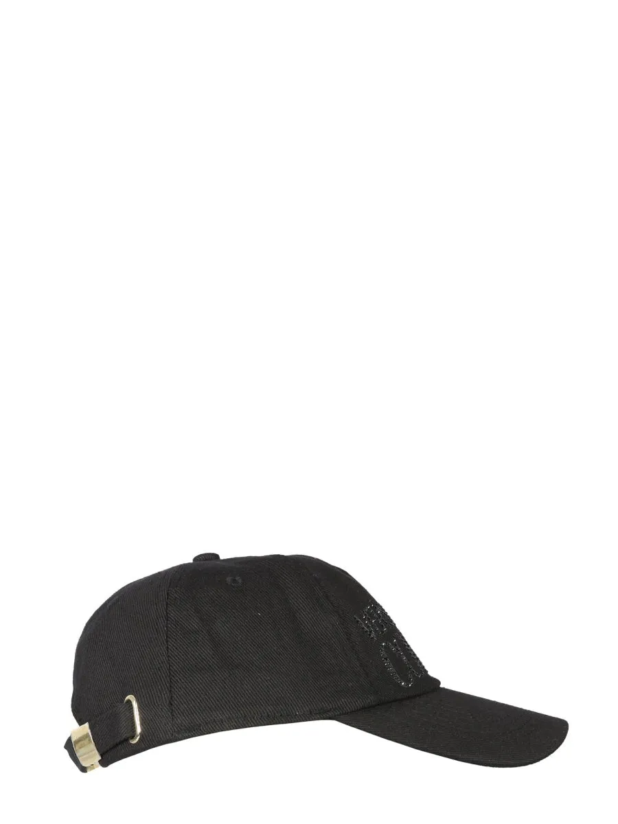 Versace Jeans Couture Embellished Logo Baseball Cap