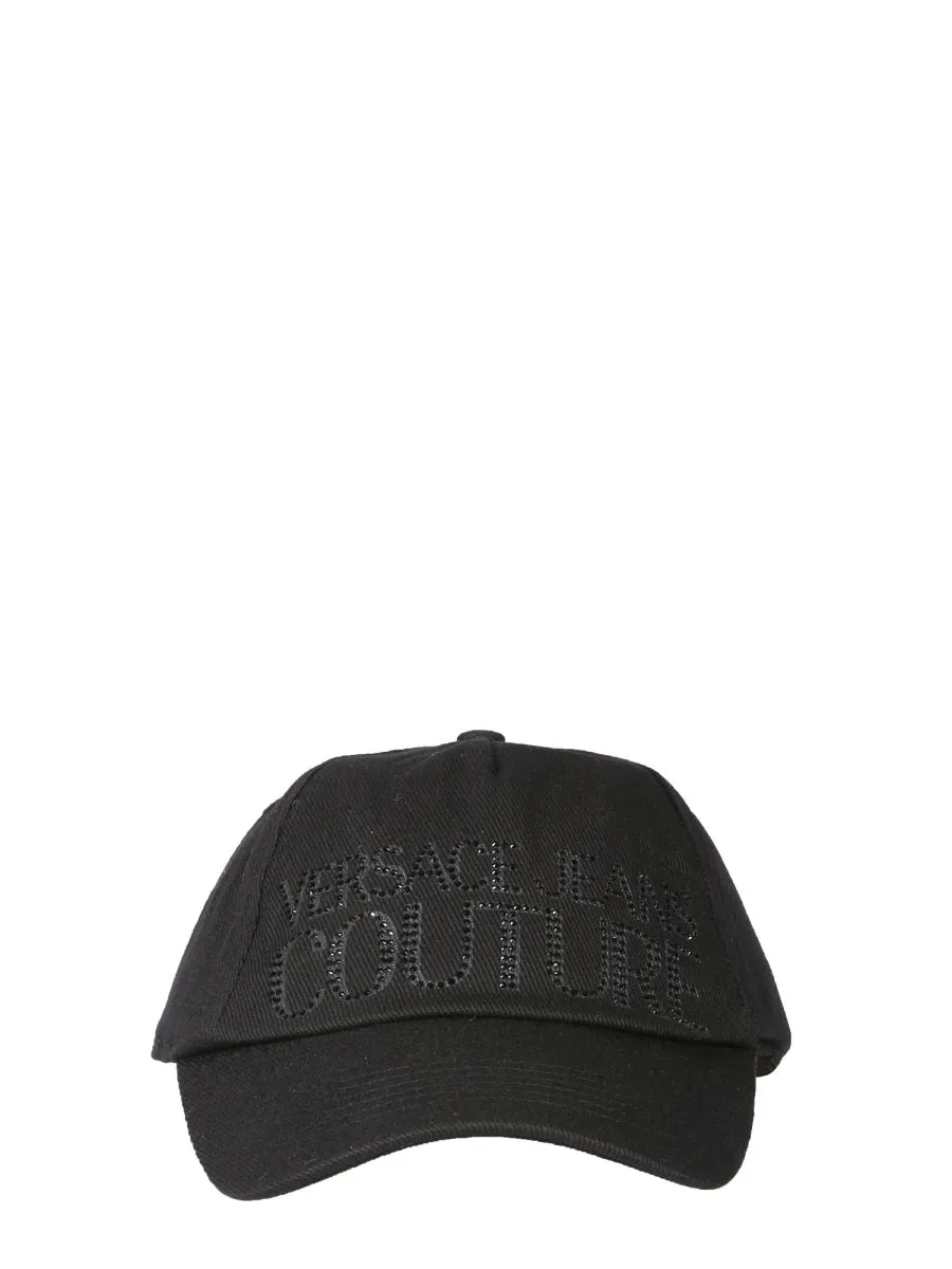 Versace Jeans Couture Embellished Logo Baseball Cap