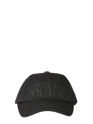 Versace Jeans Couture Embellished Logo Baseball Cap