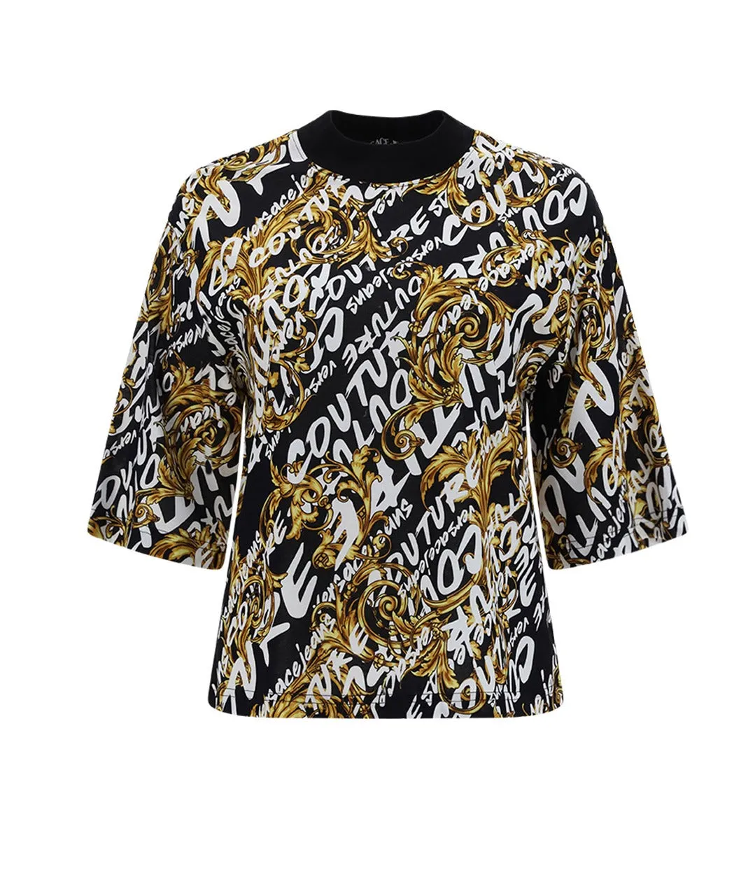 Versace Jeans Couture Garland Logo Printed T-Shirt