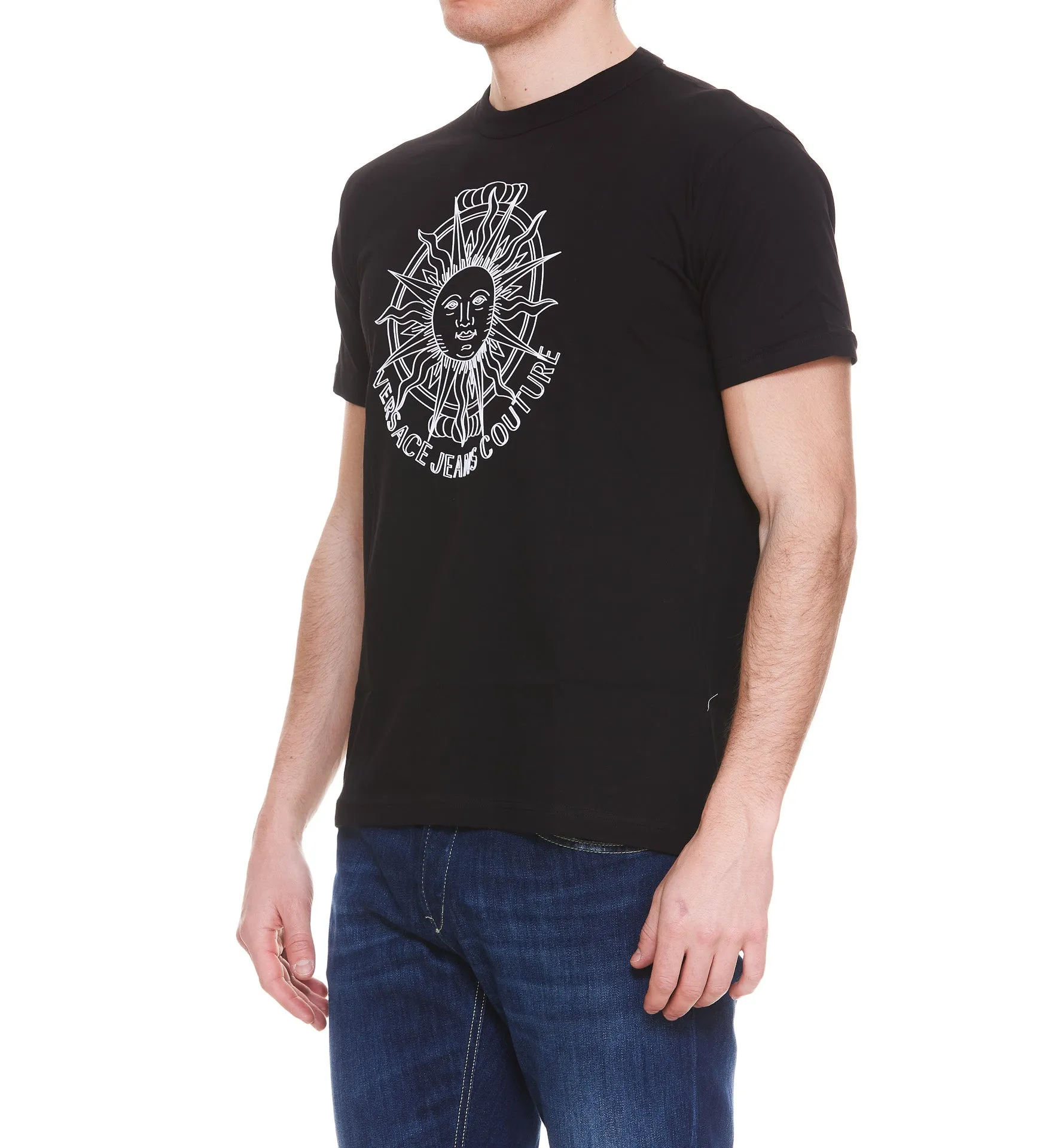 Versace Jeans Couture Graphic Printed Crewneck T-Shirt