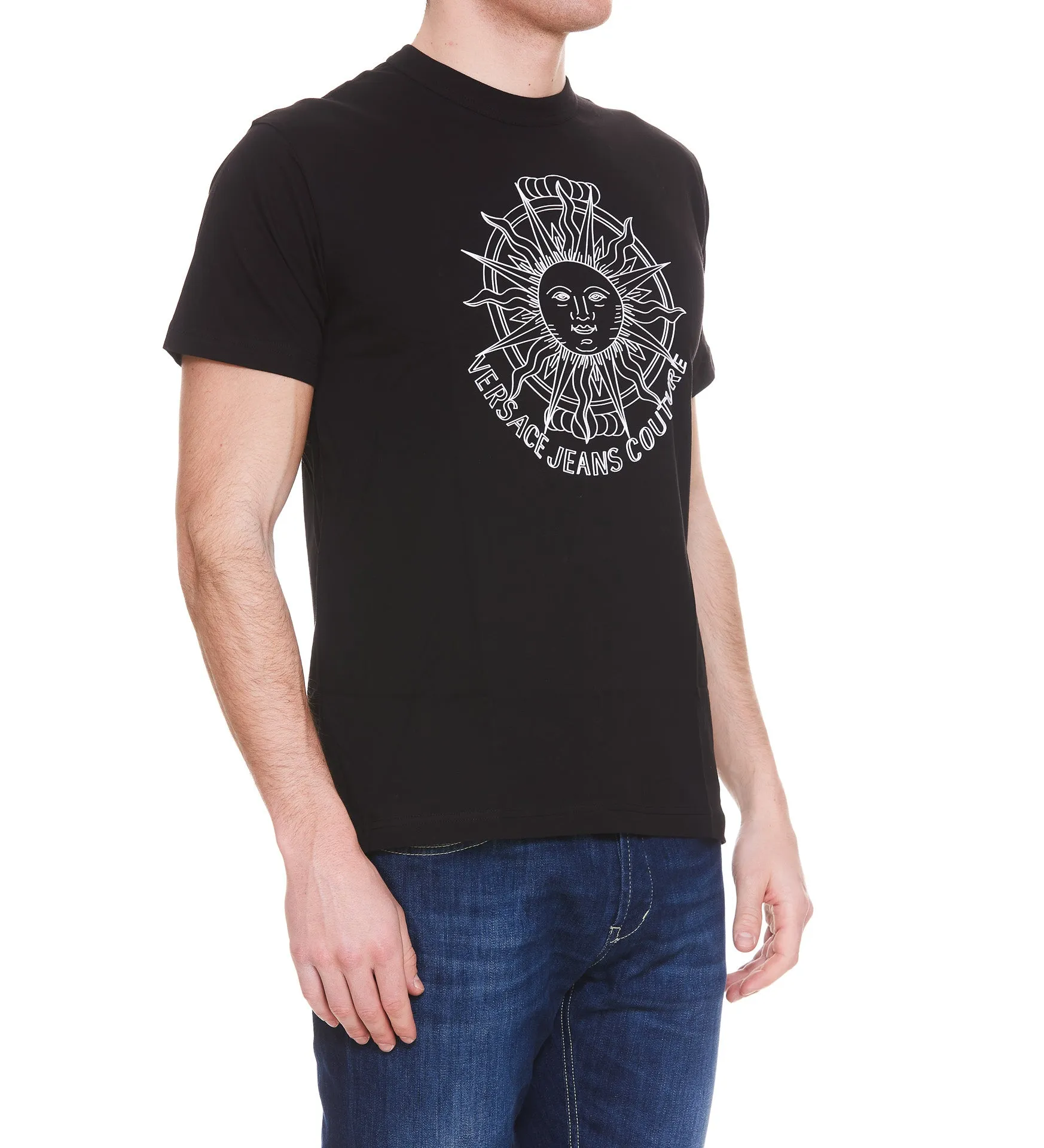 Versace Jeans Couture Graphic Printed Crewneck T-Shirt