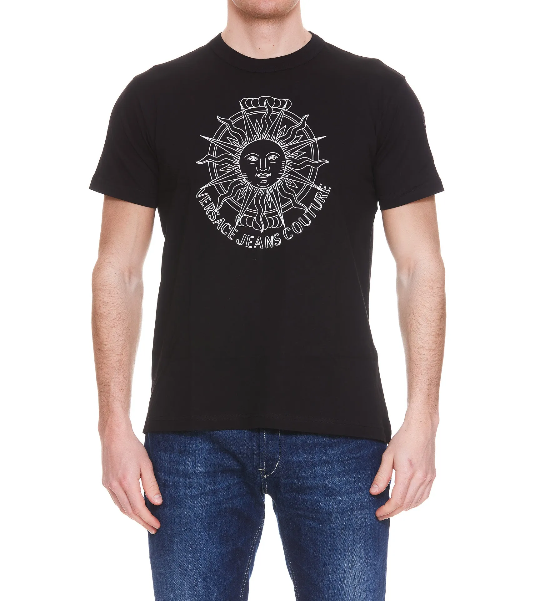 Versace Jeans Couture Graphic Printed Crewneck T-Shirt