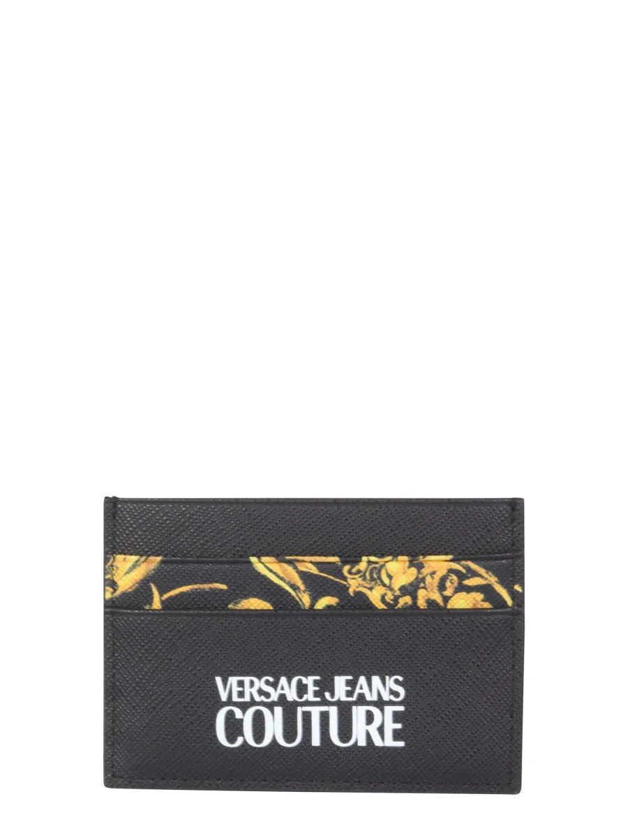 Versace Jeans Couture Logo Printed Card Holder